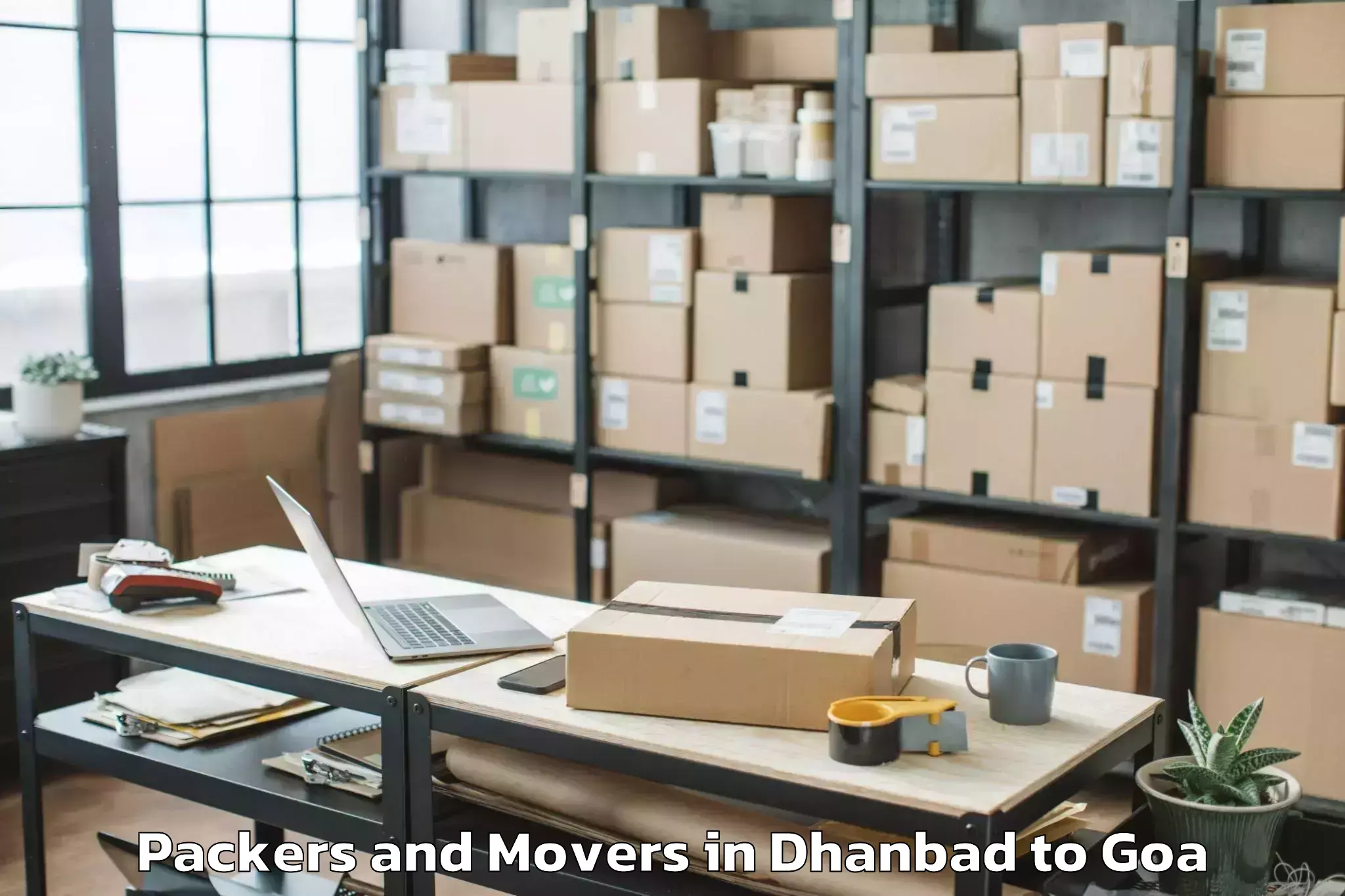 Reliable Dhanbad to Bandora Packers And Movers